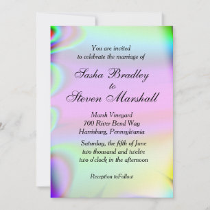 Rainbow Wedding Invitation Gay Interest