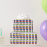 Rainbow Wedding Layer Cake Slice LGBT Pride Wrapping Paper<br><div class="desc">Featuring an original slice of rainbow layer cake topped with white frosting. Ideal for weddings or for celebrating Pride!

This design is also available on other products. Don't see what you're looking for? Need help with customisation? Contact Rebecca to have something designed just for you, </div>