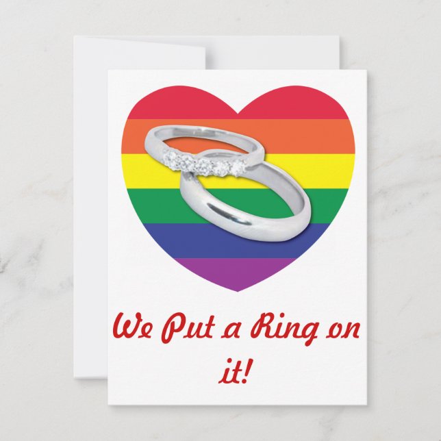 Rainbow Wedding/Save the Date Save The Date (Front)