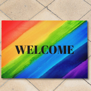 Rainbow Welcome Doormat
