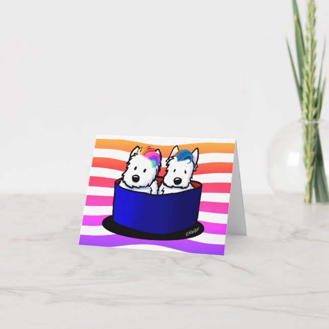 Rainbow Westies Card (Front)
