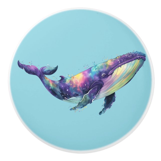 Rainbow Whale Door Pull (Front)
