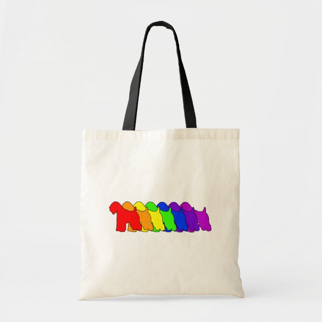 Rainbow Wheaten Tote Bag (Front)