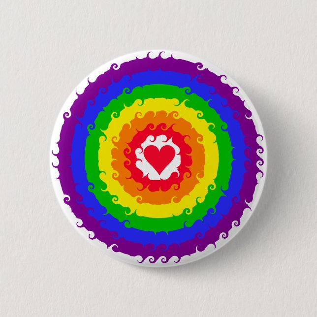 Rainbow Wheel button (Front)