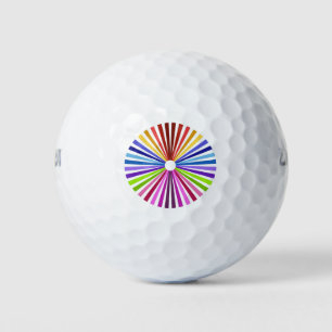 Rainbow Wheel Golf Balls