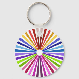 Rainbow Wheel Key Ring