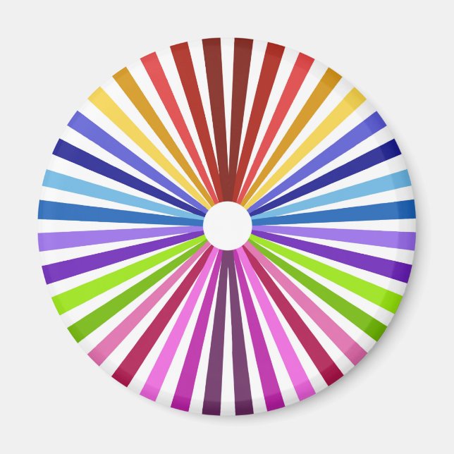 Rainbow Wheel Magnet (Front)