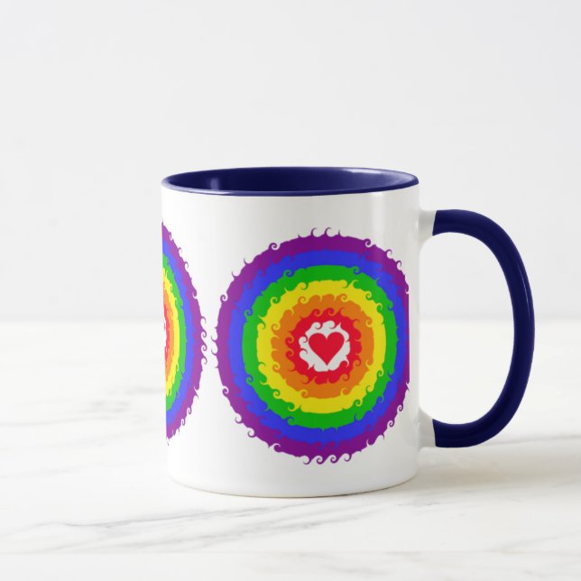 Rainbow Wheel mug (Right)