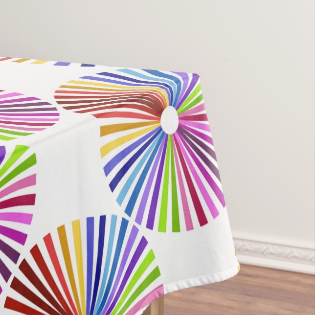 Rainbow Wheel Tablecloth (In Situ)
