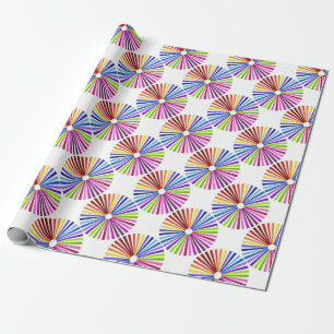 Rainbow Wheel Wrapping Paper