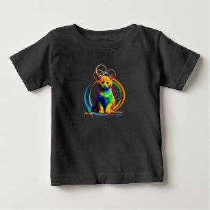 Rainbow Whiskers A Multicolor Cat Dream Baby T-Shirt