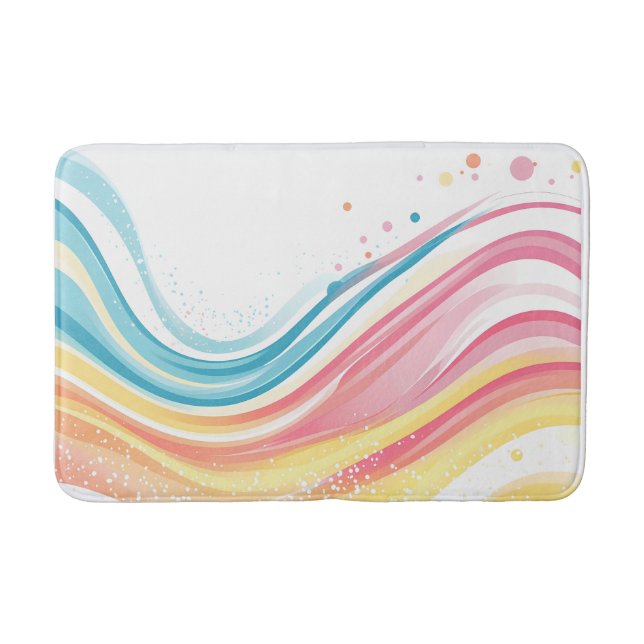 Rainbow Whispers Bath Mat (Front)