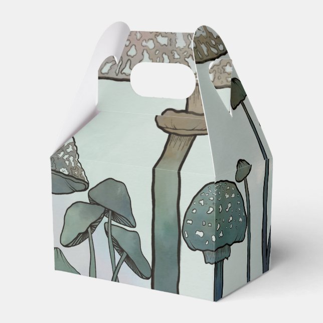 Rainbow Wild Mushrooms  Favour Box (Front Side)