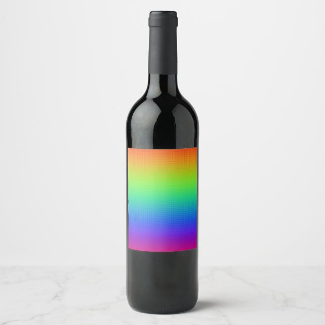 Rainbow Wine Label (Front)