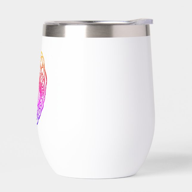 Rainbow Wine Tumbler (Left)