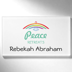 Rainbow Winged Dove (sharp / full colour) Name Tag