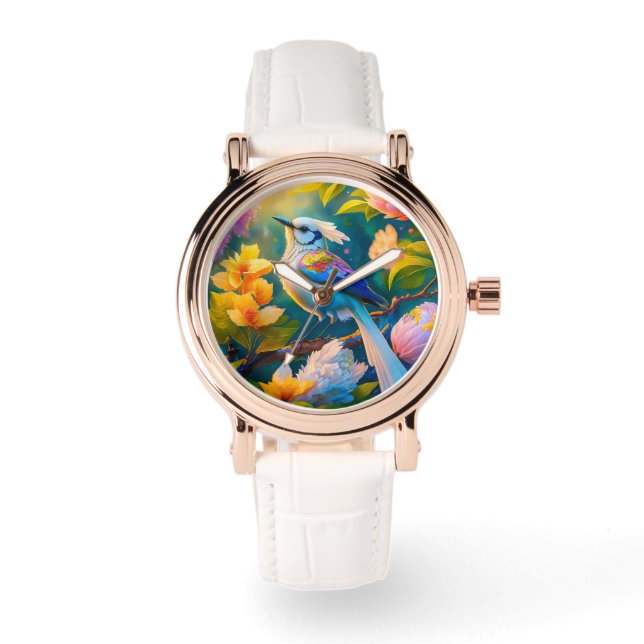 Rainbow Winged Jay Fantasy Bird Watch (Front)