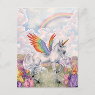 Rainbow Wings Postcard