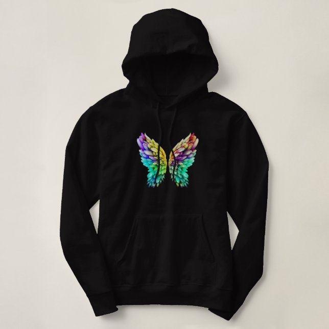 Rainbow Wings sweet Hoodie (Design Front)