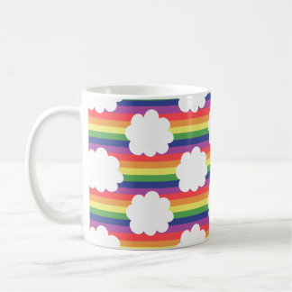 Rainbow with Clouds Coffee Mug