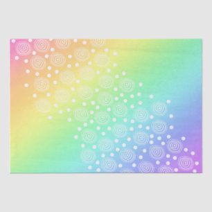 Rainbow with Fun Circles Tissue Paper