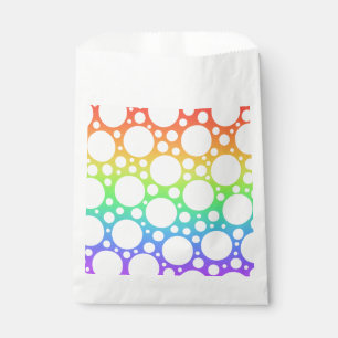 Rainbow with Polka Dots Party Favour Bag