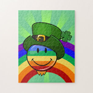 Rainbow with St. Patrick's Day Hat Jigsaw Puzzle