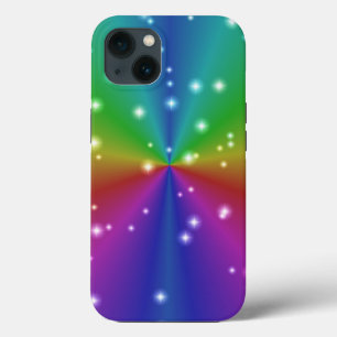 Rainbow with Stars iPhone 13 Case