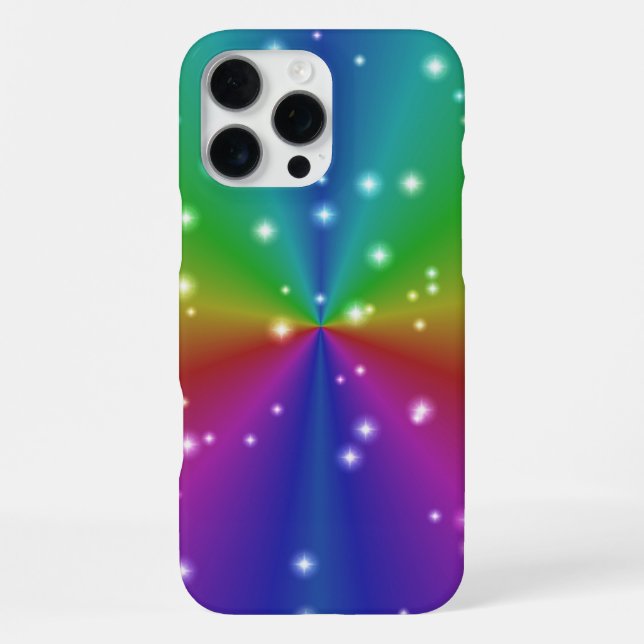 Rainbow with Stars iPhone Case (Back)