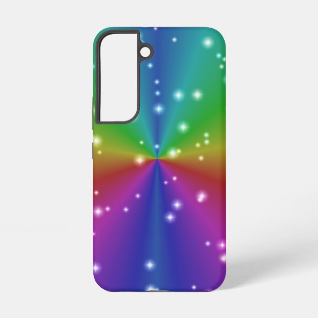 Rainbow with Stars Samsung Galaxy S22 Case (Back)