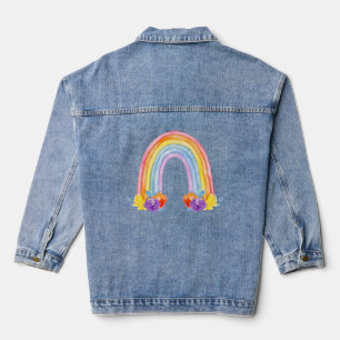 Rainbow Women's Denim Jacket