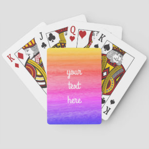 Rainbow Wood Effect Playing Cards