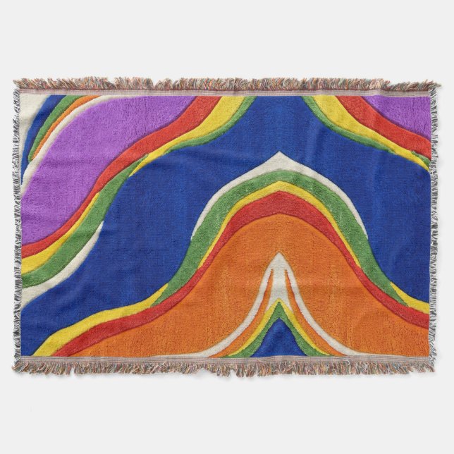Rainbow Wool Blanket (Front)
