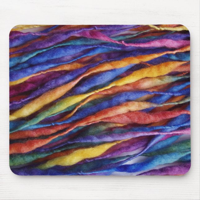 rainbow wool mouse pad (Front)