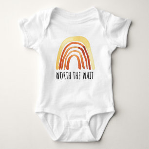 Rainbow Worth The Wait Baby Bodysuit