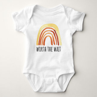 Rainbow Worth The Wait Baby Bodysuit