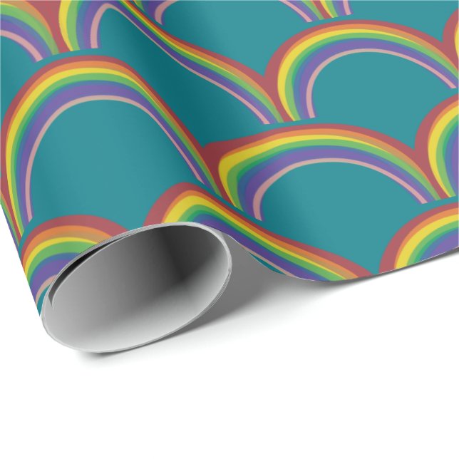 Rainbow Wrap Wrapping Paper (Roll Corner)