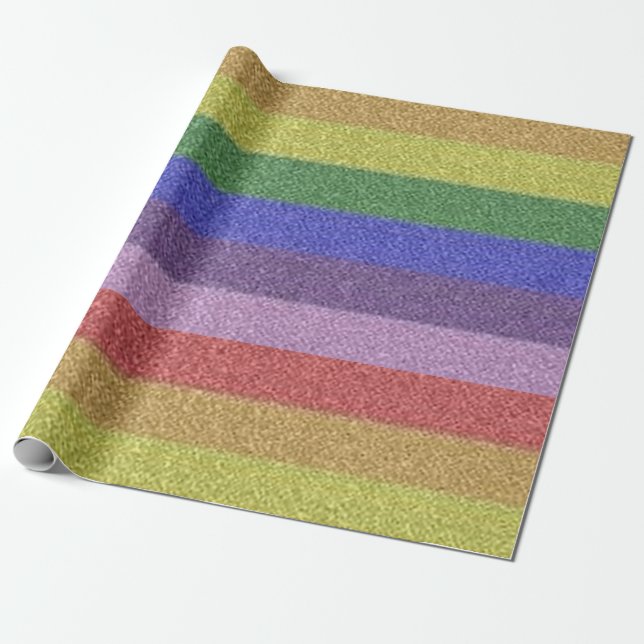 RAINBOW WRAPPING PAPER (Unrolled)