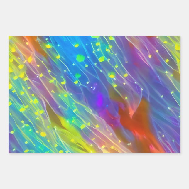 Rainbow Wrapping Paper Sheet (Front)