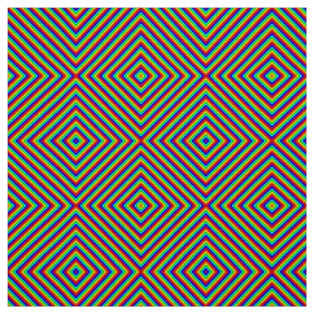 Rainbow X - Polyester Weave Fabric (Swatch)