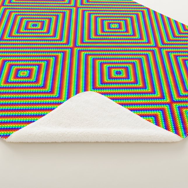 Rainbow X - Sherpa Blanket (3/4)