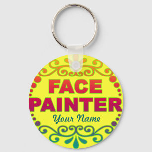 Rainbow Yellow Key Ring