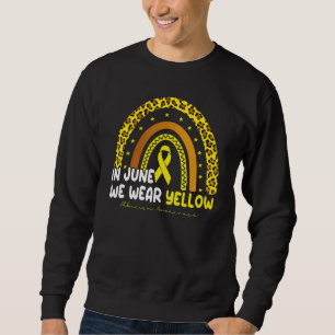 Rainbow Yellow Leopard Albinism Awareness Month Wa Sweatshirt