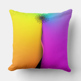 Rainbow Yellow Purple Imagery Cushion