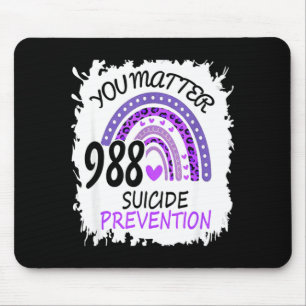 Rainbow you 988 prevention colourful band mouse pad