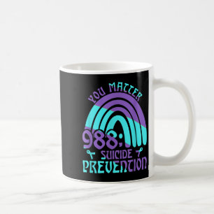 Rainbow You 988 Suicide Prevention Awareness Coffee Mug