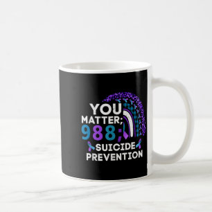 Rainbow You 988 Suicide Prevention Awareness Ribbo Coffee Mug