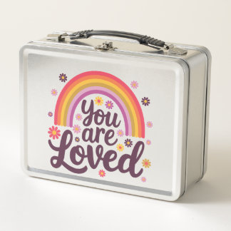  Rainbow You Loved Metal Lunch Box