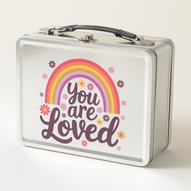  Rainbow You Loved Metal Lunch Box (Front)