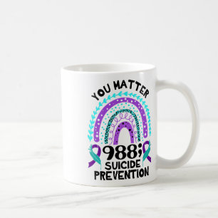 Rainbow You Problem 988 Suicide Prevention Awarene Coffee Mug